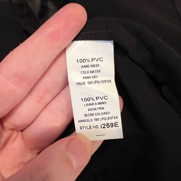 Miilla Clothing drapey faux leather vest goth lip service cosplay Rick Owens - Picture 2 of 7